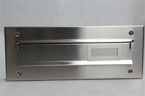 through the wall post box letterbox stainless steel|letter box chute.